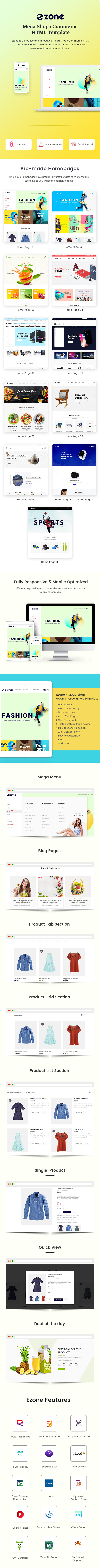 Mega Shop eCommerce HTML Template