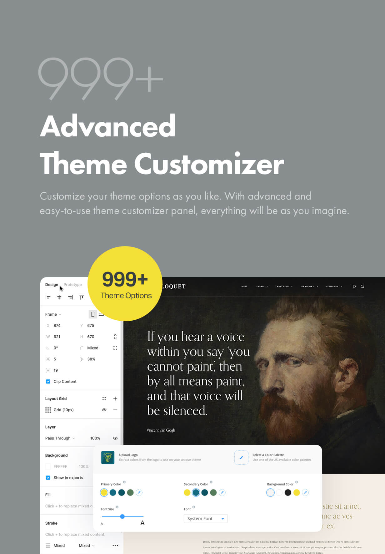 Theme customizer