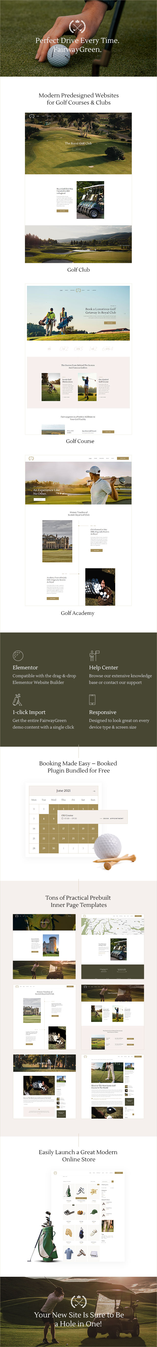 FairwayGreen - Golf Club WordPress Theme - 2