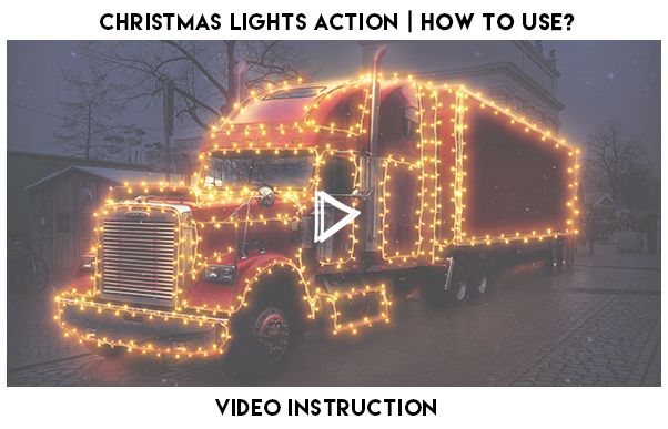 Christmas Lights Photoshop Action - 1