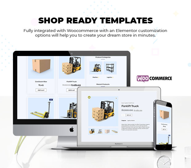 logist woocommerce pages