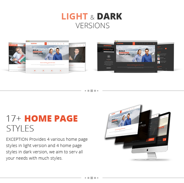 Exception Home pages