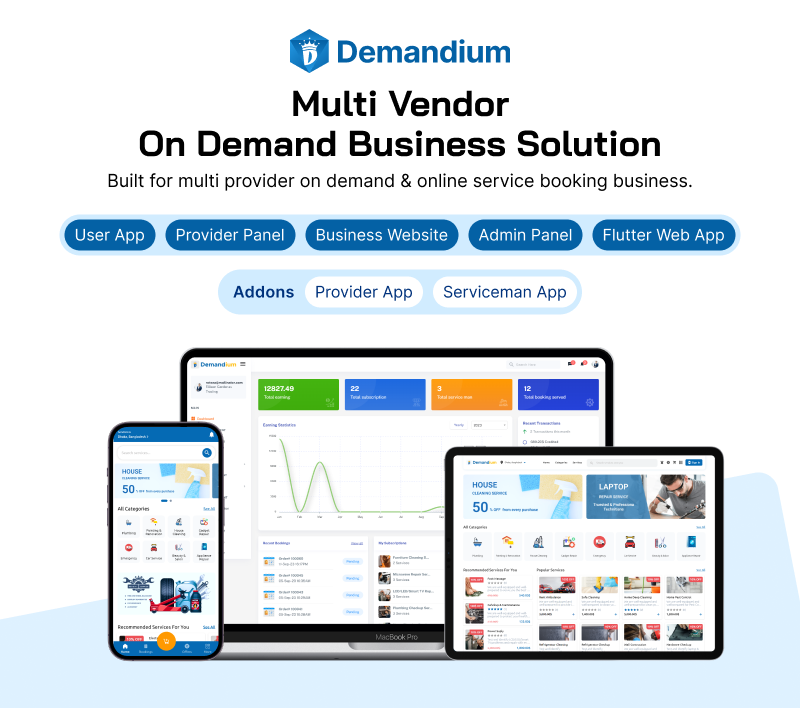 Demandium on-demand booking service platform