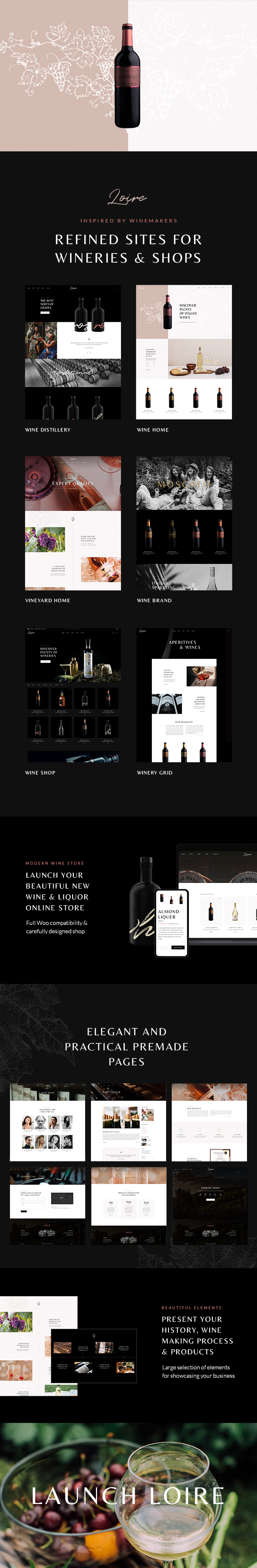 Loire - Winery and Wine Store WordPress Theme - 2