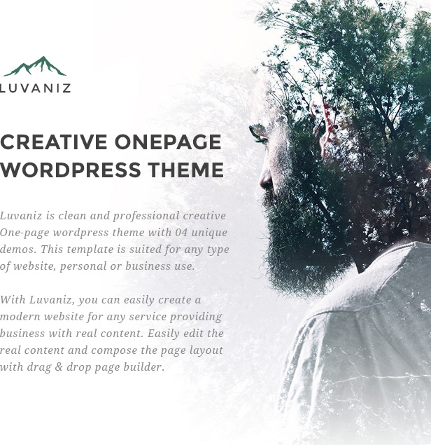 Luvaniz - Creative One Page Wordpress Theme