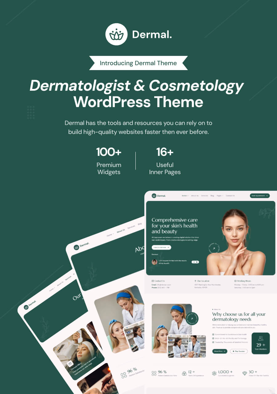 Dermal - Dermatologist & Cosmetology Clinic WordPress Theme - 3
