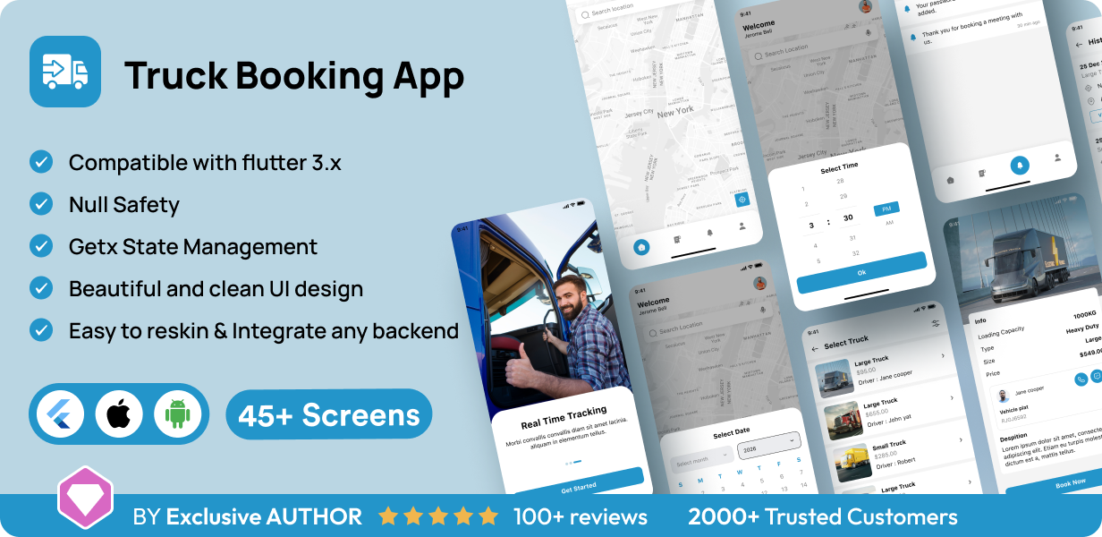 Truck booking app