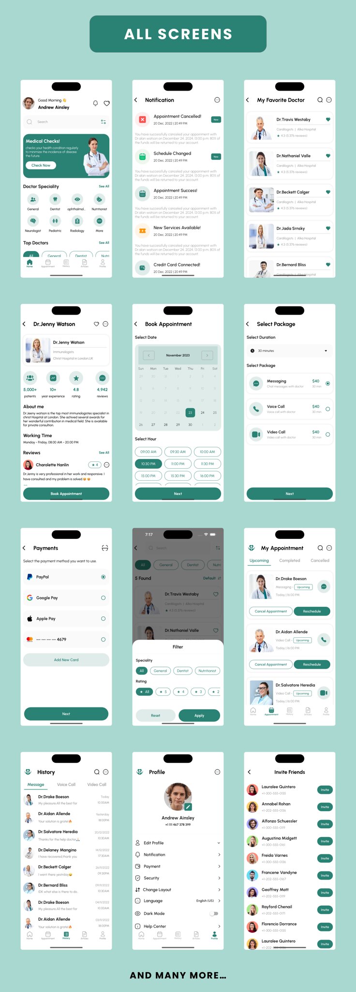 Medical App - Online Doctor Consultation Flutter App | Android | iOS Mobile App Template