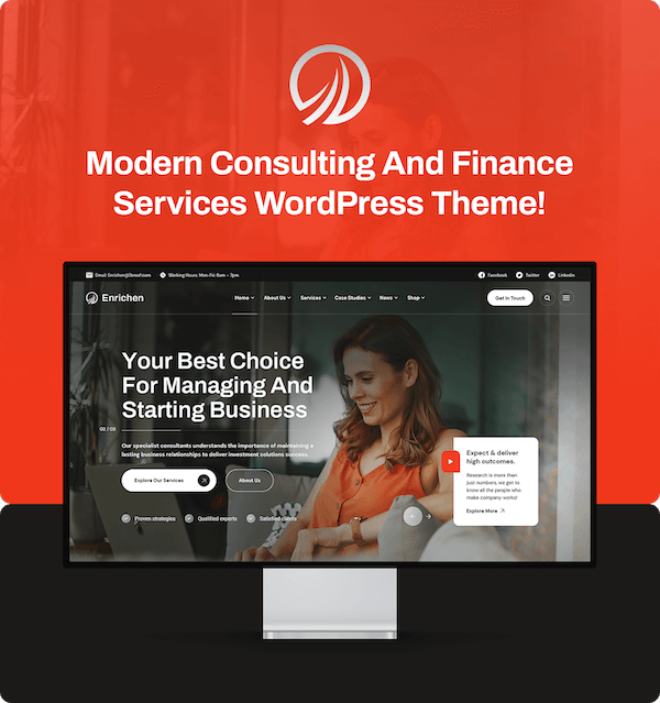 Enrichen - Consulting And Finance Services WordPress Theme - 5
