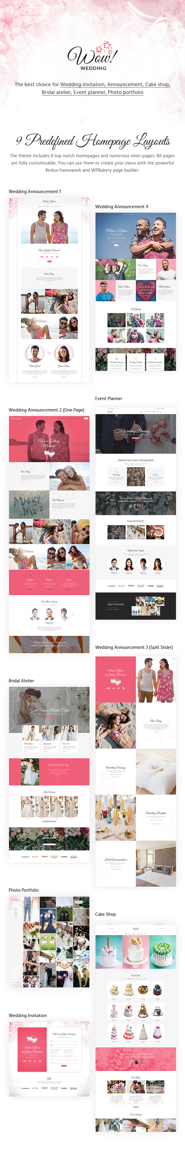 WoWedding - Wedding Oriented WordPress Theme - 1