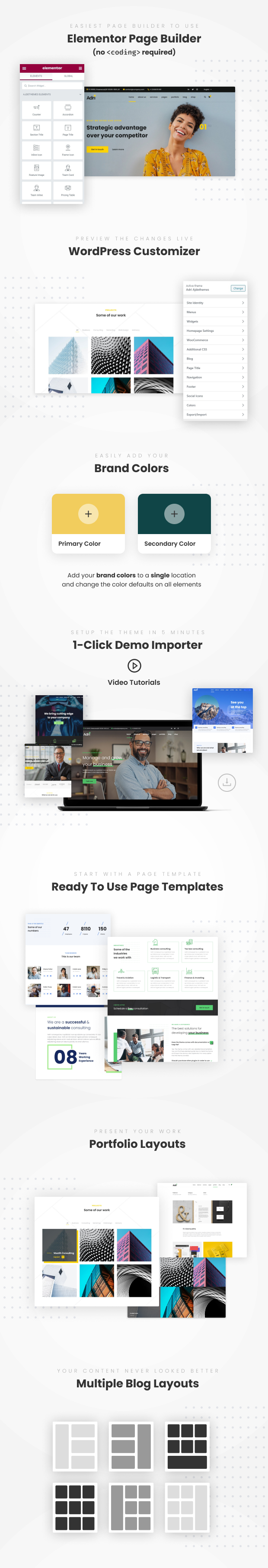 WordPress themes on sales | Adri - Business and Consulting WordPress Theme