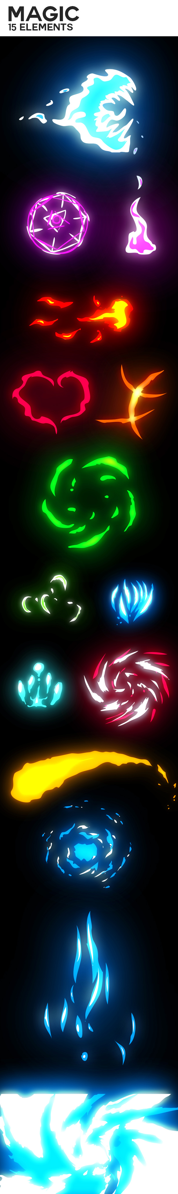 Flash Fx Elements | Hand Drawn Bundle Pack - 1