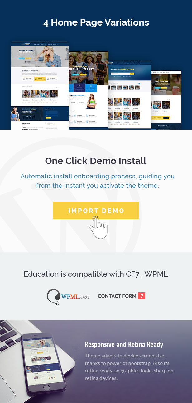 education wordpress template