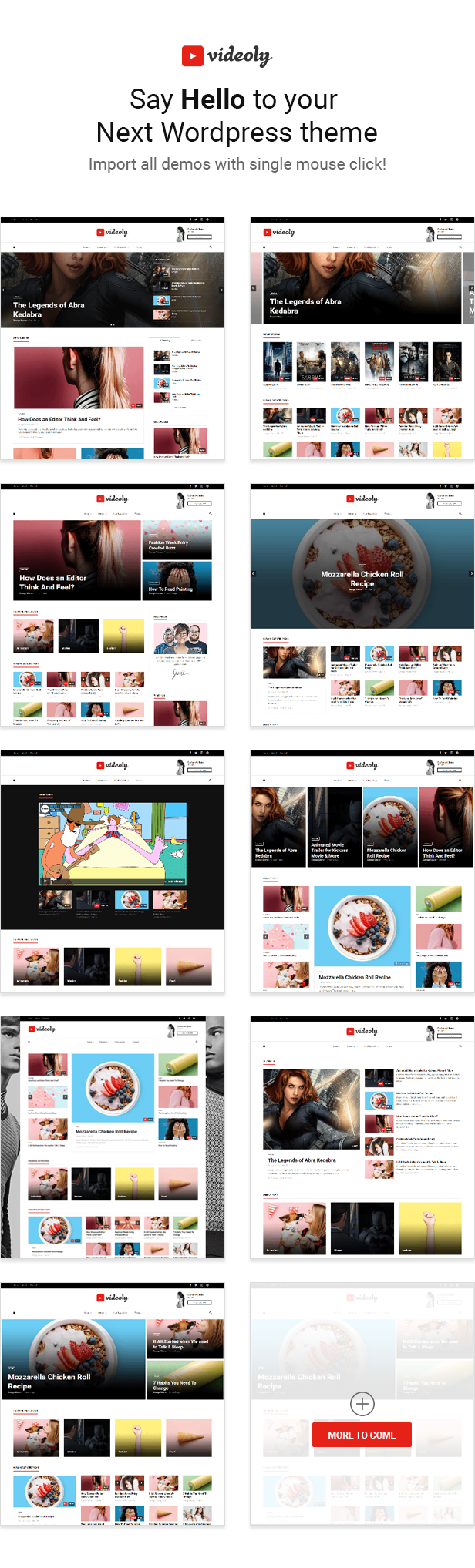 Videoly - Video WordPress Theme