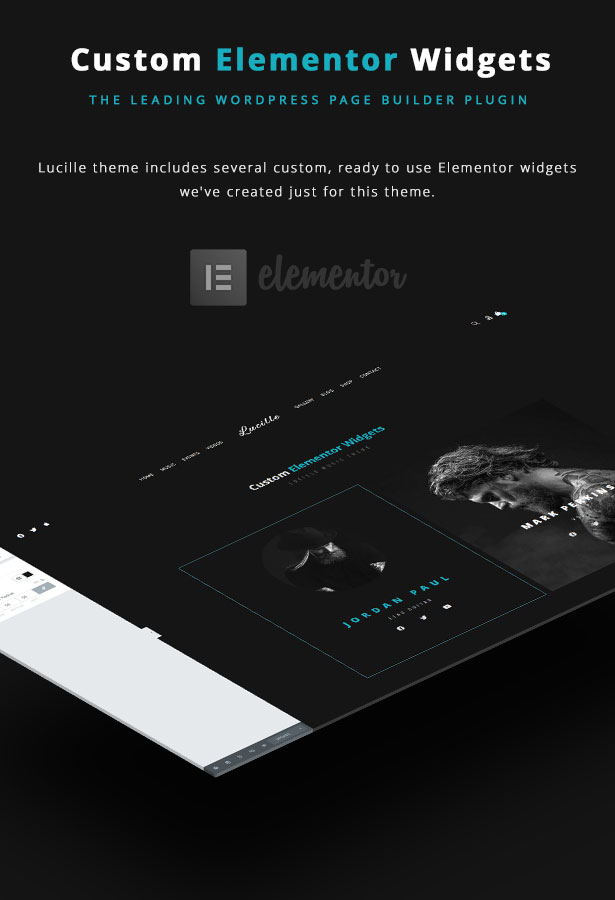 Lucille Music WordPress Theme - Elementor Compatible & Widgets