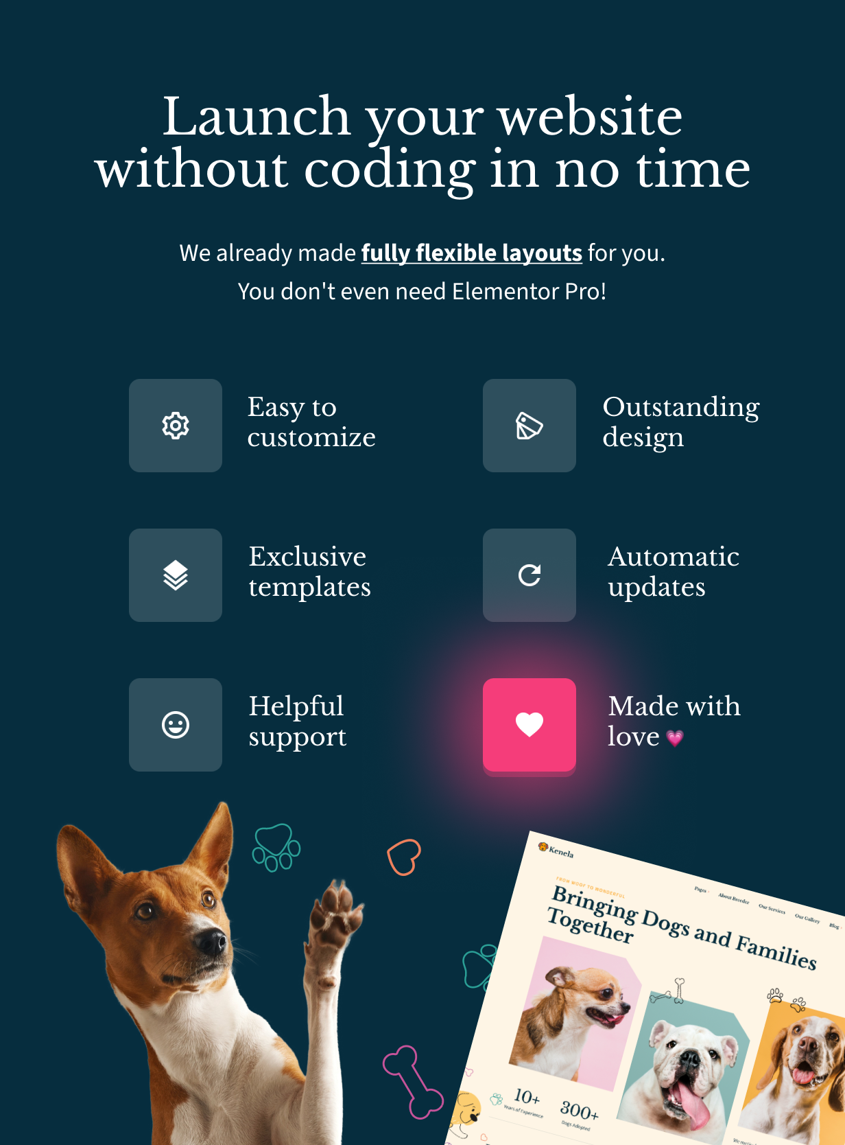 Kenela - Dog Breeder & Adoption WordPress Theme