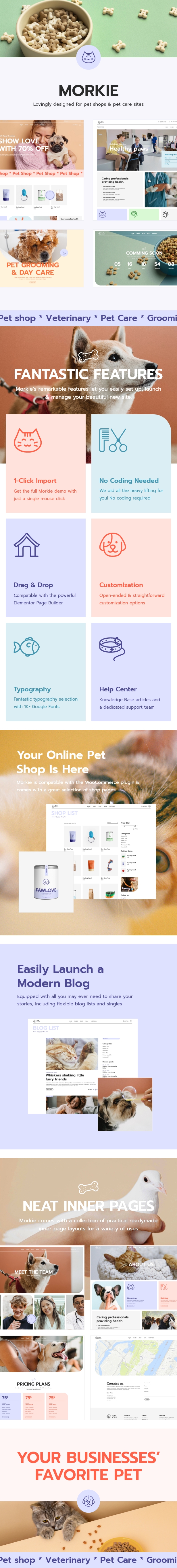 Morkie - Pet Shop and Pet Care WordPress Theme - 1