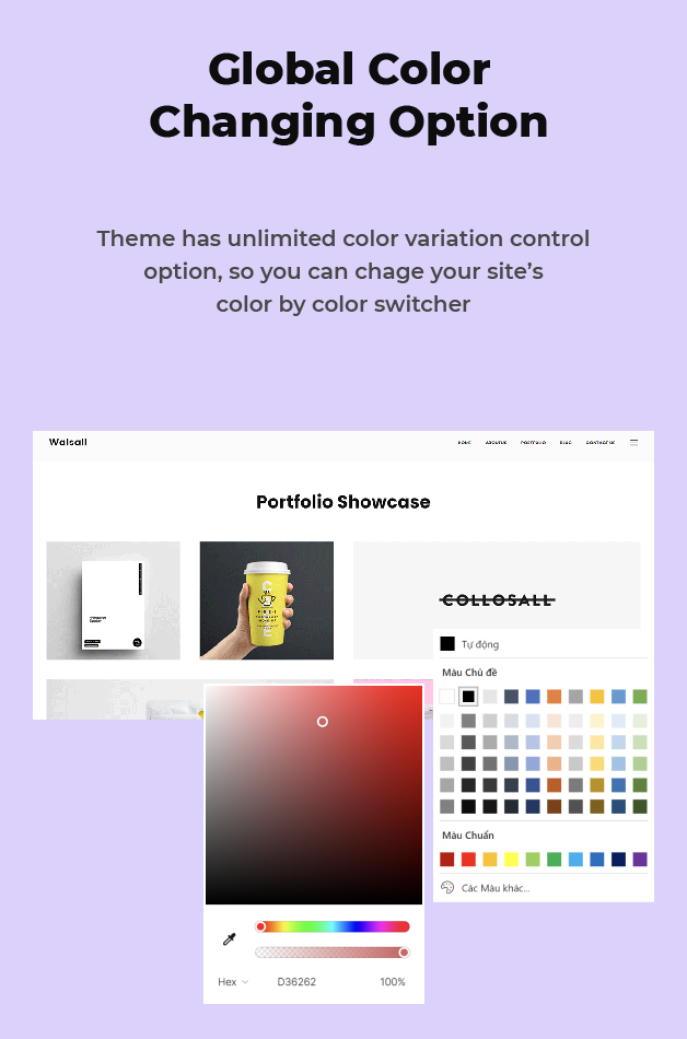 Global Colors Option Available
