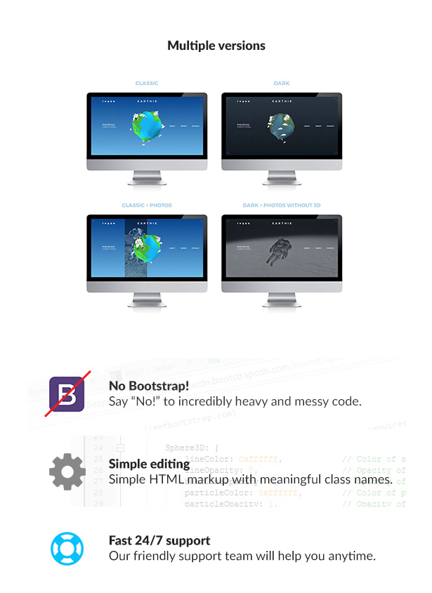 Earthie - Creative 3D Coming Soon Template - 3