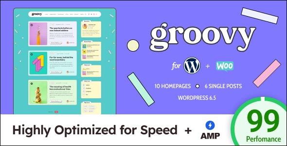 Groovy - Modern & Lightweight Blog for WordPress - Personal Blog / Magazine