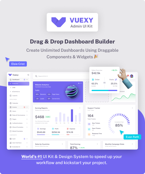 Vuexy - Vuejs, React, Angular, HTML & Laravel Admin Dashboard Template