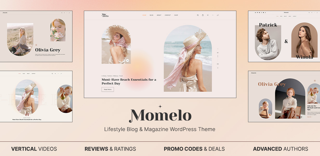 Momelo - Lifestyle Blog & Magazine WordPress Theme