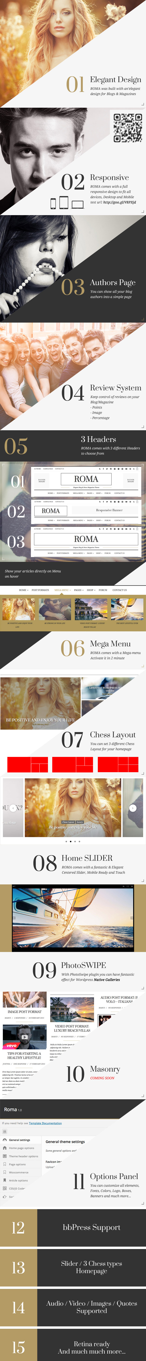 ROMA - Elegant Blog & Magazine Theme - 1