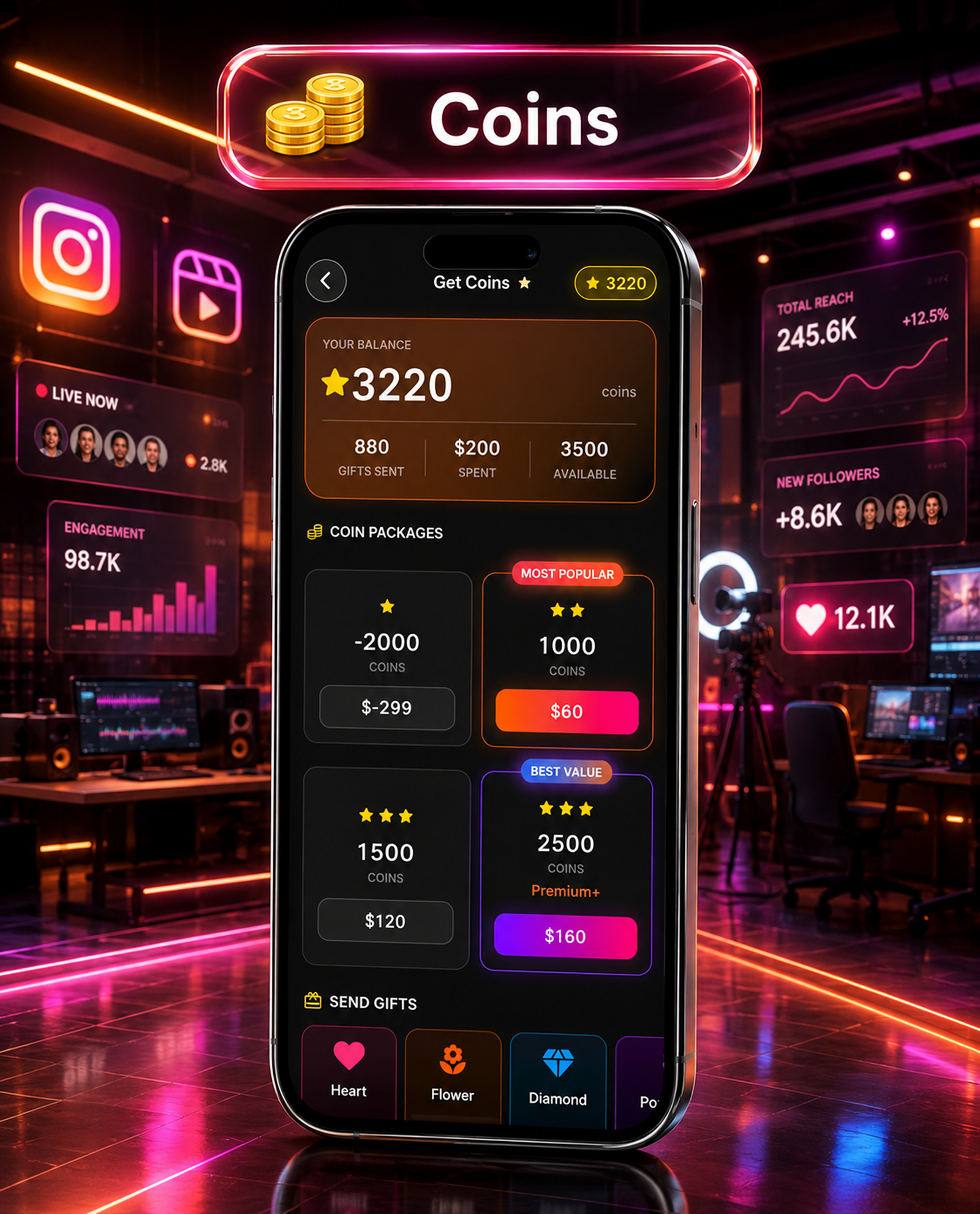 DTTrends – TikTok Clone | Reels, Live Streaming, PK Battle, Story, Feed, Chat | Flutter App - 33