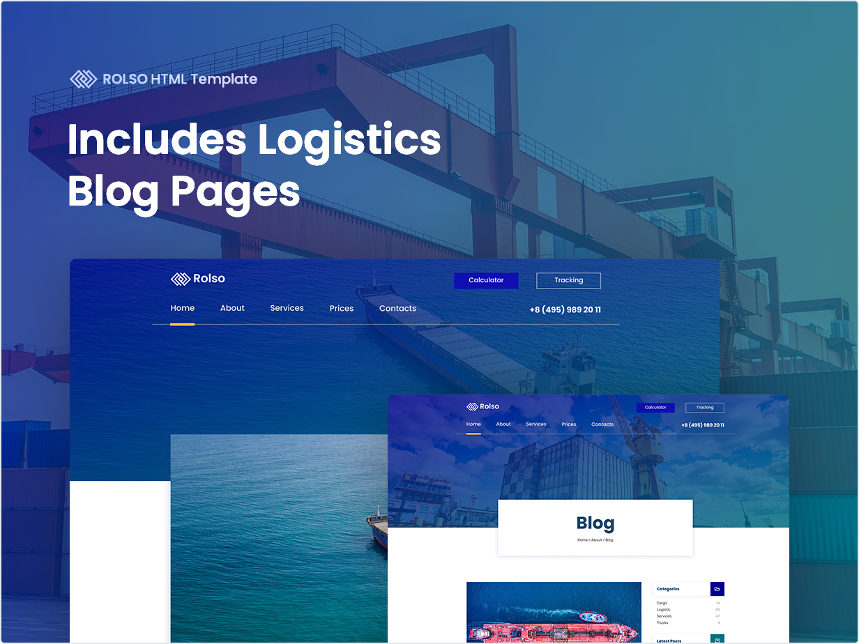 Includes Logistics Blog Pages
