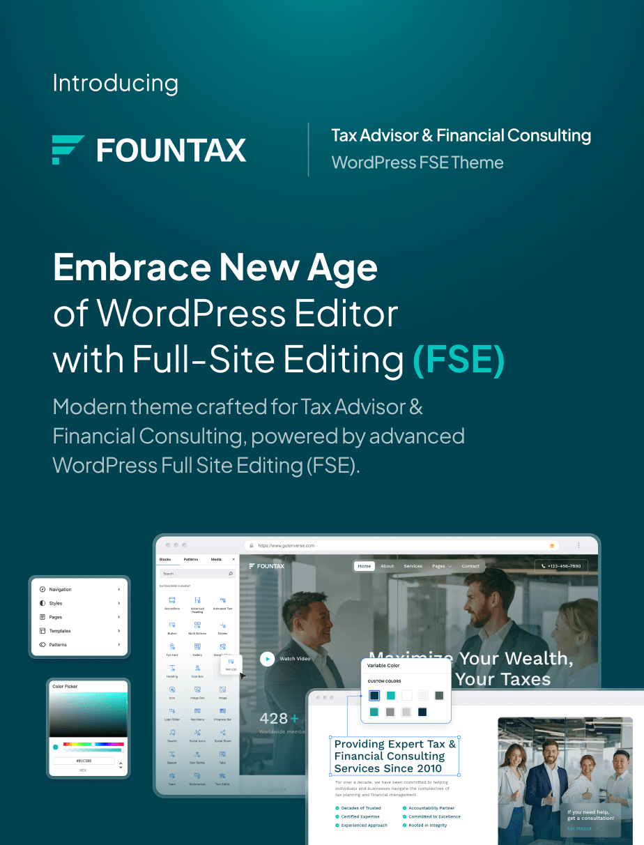 Fountax – Tax Advisor & Financial Consulting FSE WordPress Theme - 3