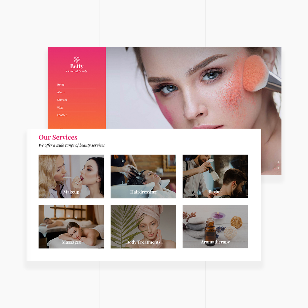 Betty | Beauty Salon and Makeup Template
