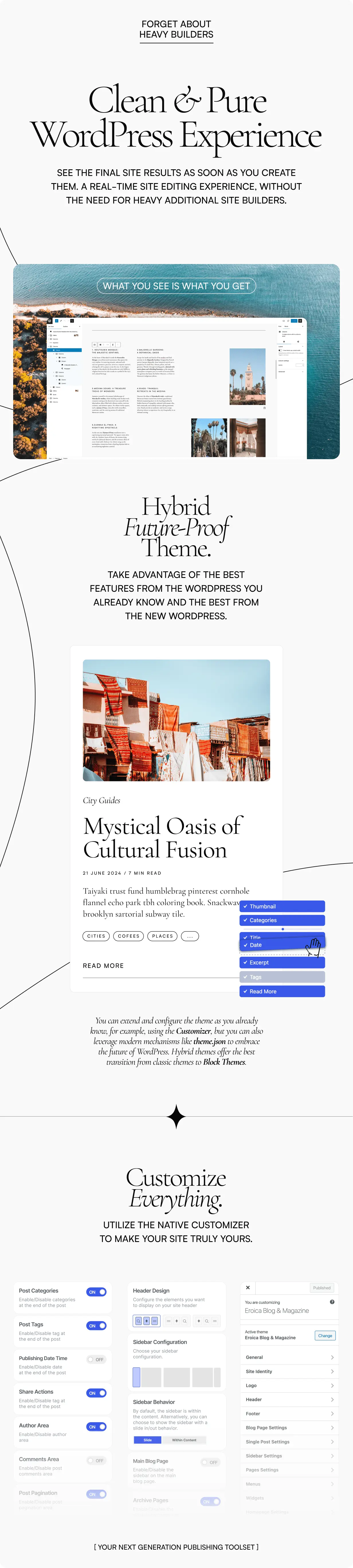 Eroica - Bold & Lightweight WordPress Blog Theme