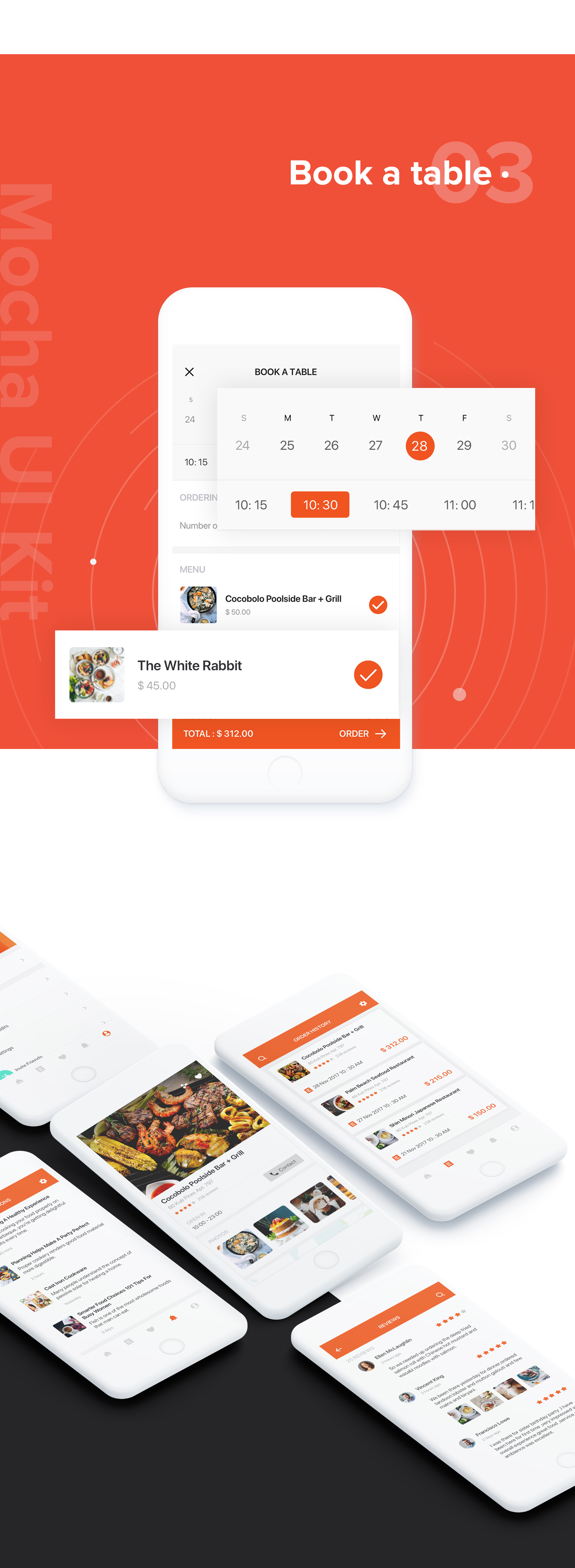 Mocha Food UI Kit - 2