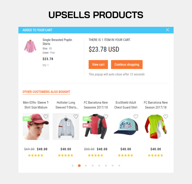 Upsells Products
