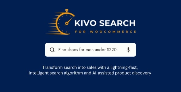 Kivo Search - AI-powered lightning-fast product search for WooCommerce - CodeCanyon Item for Sale