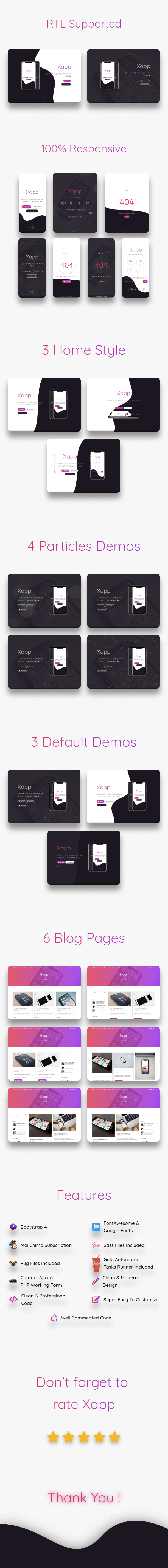 Xapp - HTML App Landing Page Template