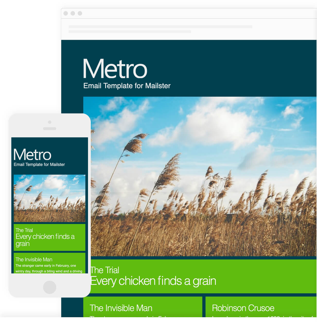 Metro - Email Template for Mailster - 7