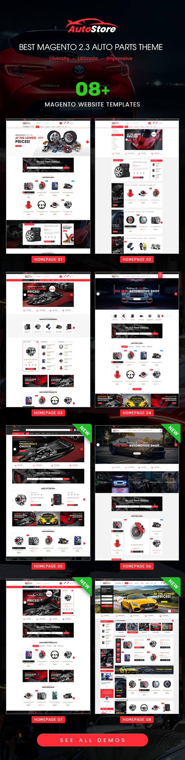 AutoStore - Auto Parts and Equipments Magento 2 Theme with Ajax Attributes Search Module - 5