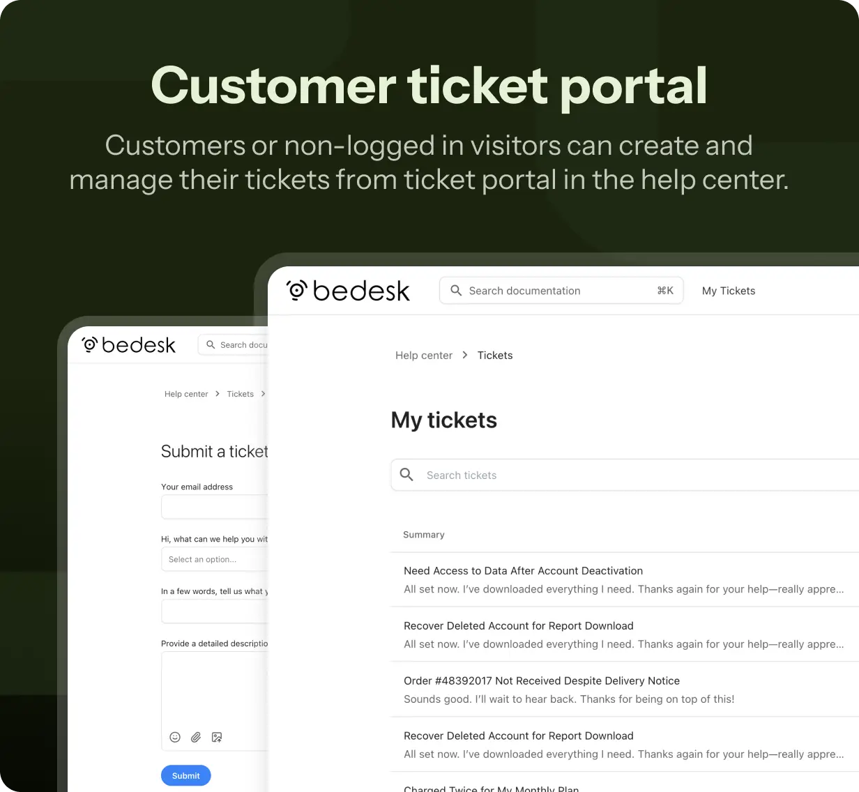 BeDesk - Customer Support Software & Helpdesk Ticketing System - 10
