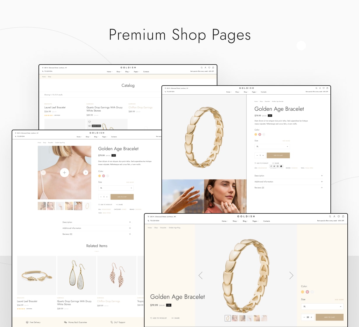 Goldish - Premium Shop Pages - Clean And Minimal Style