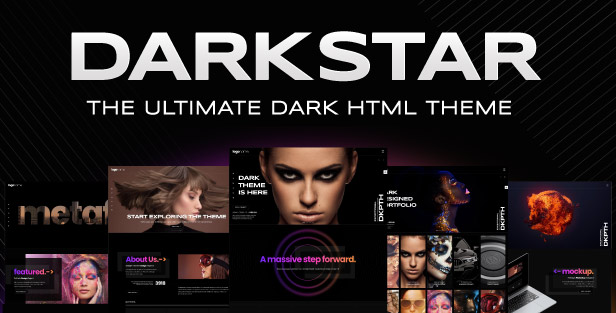 DarkStar - Ultimate Dark Multipurpose HTML Template