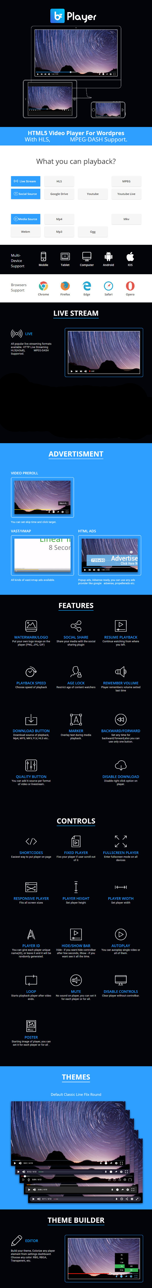 bzplayer Pro - Live Streaming Player WordPress Plugin - 4