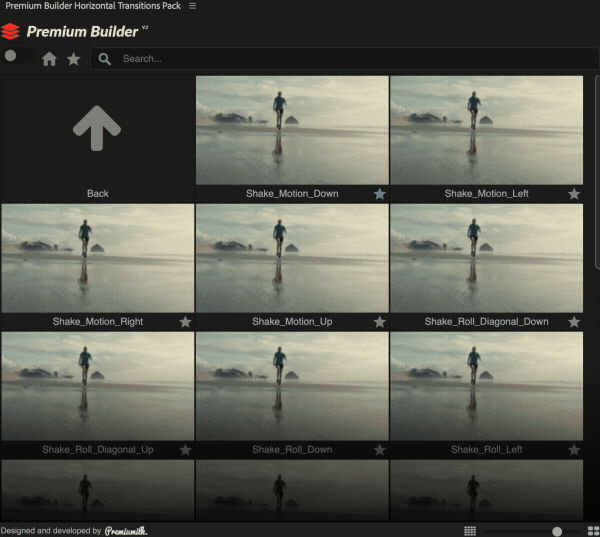 Horizontal Transitions Pack 57096084 - Project and Script for After Effects (Videohive)