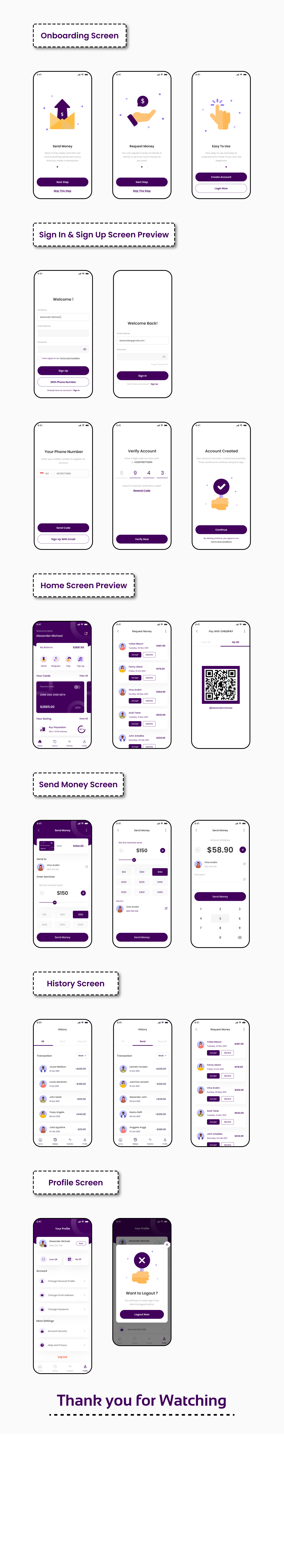 FinappU - Finance Flutter App UI Kit - 4