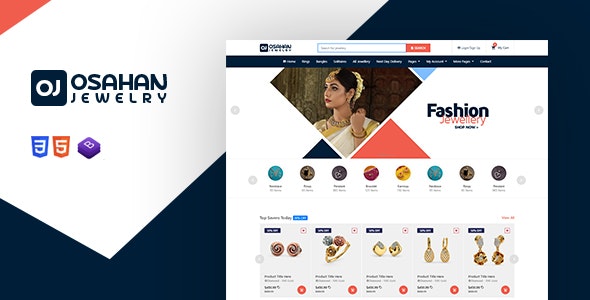 Osahan Jewelry - Bootstrap4 Responsive Jewelry Light Template - Retail Site Templates