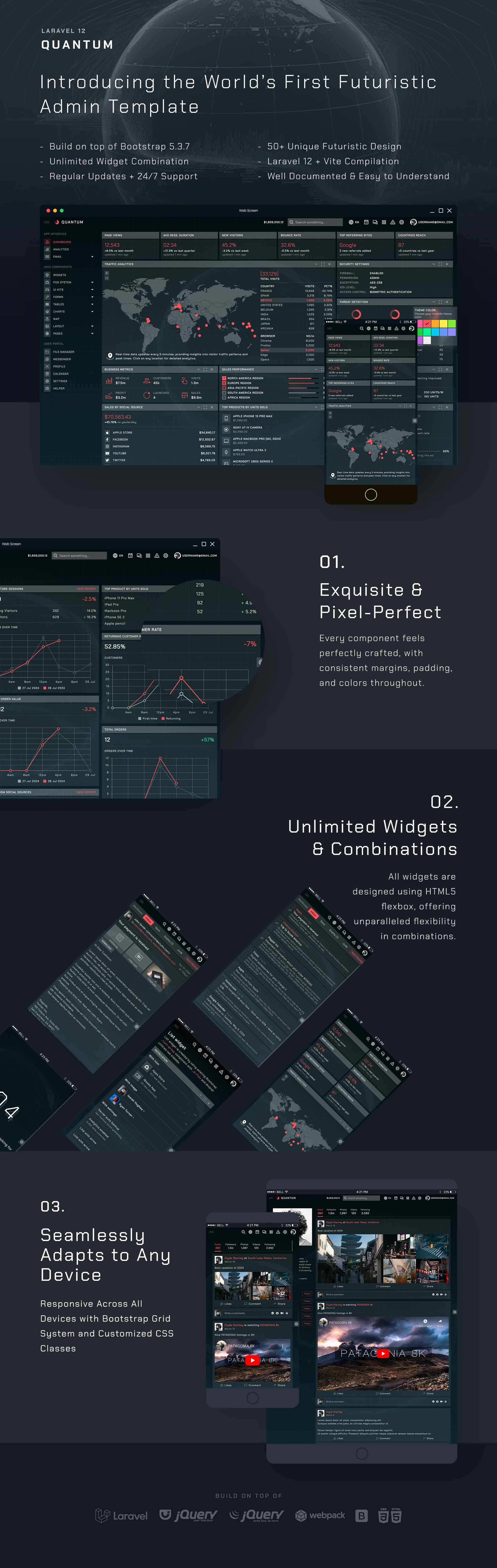 Quantum - Laravel 12 Bootstrap 5 Admin Template - 11
