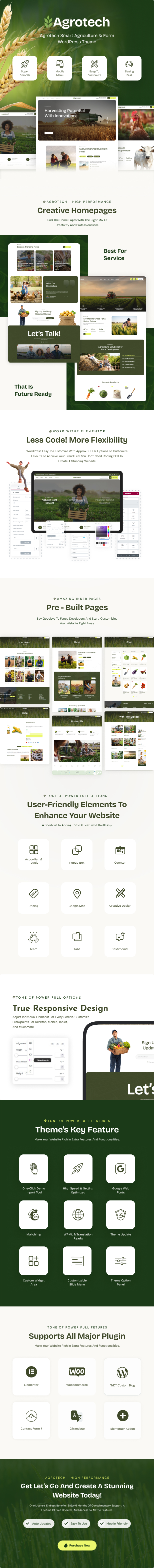 AgroTech - Agriculture & Organic Farm WordPress Theme - 1