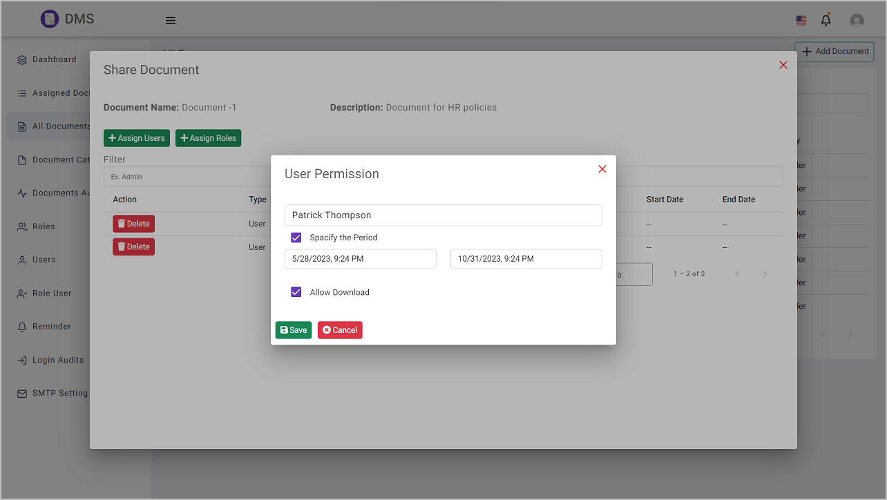 Document access control