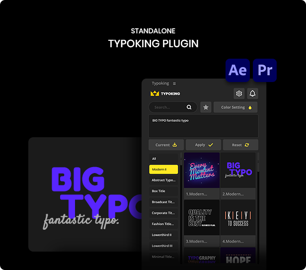 TypoKing | Title Animation - Kinetic Typography Text - 3