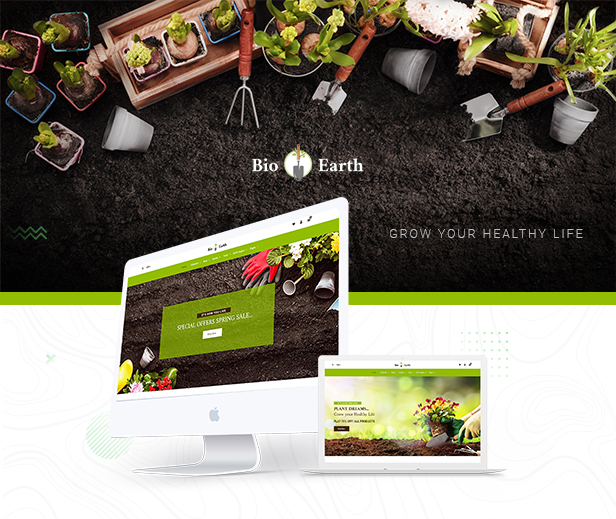 Bio Earth - Garden Plants Landscaping Shopify Theme - 1